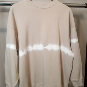 Beige Tie-Dye Sweatshirt